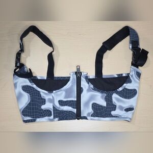 POSTER GIRL Black and White Camouflage Top